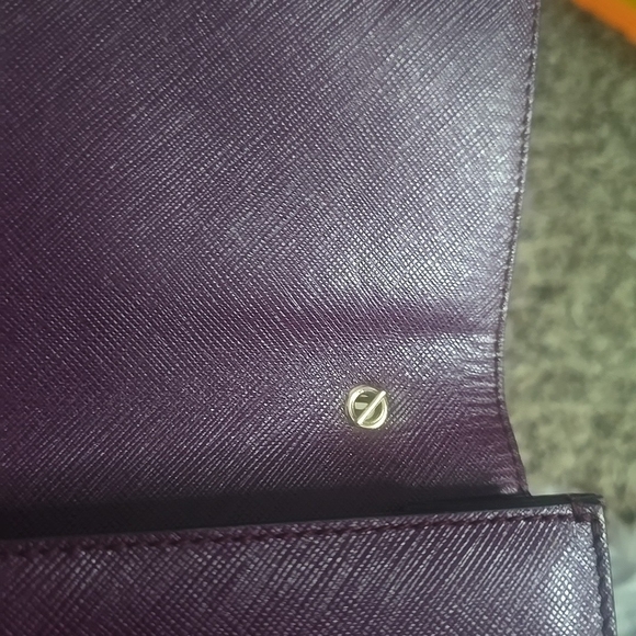 Salvatore Ferregamo Vera Bow Purple Leather Chain Crossbody (VERY GOOD)(COA)💜✨️ - Picture 5 of 14